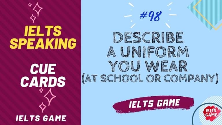 Describe a uniform you wear (at your school or company)