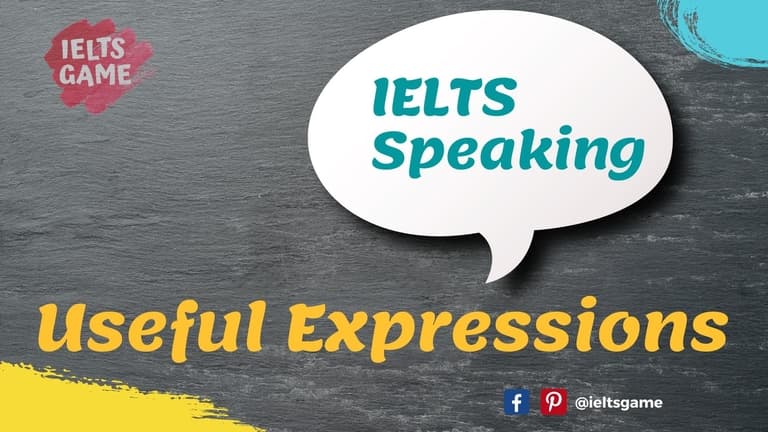 English expressions for IELTS Speaking