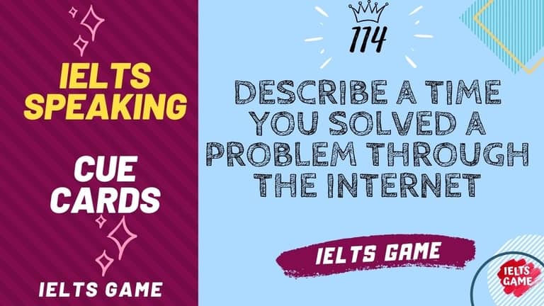 Describe a time you solved a problem through the Internet