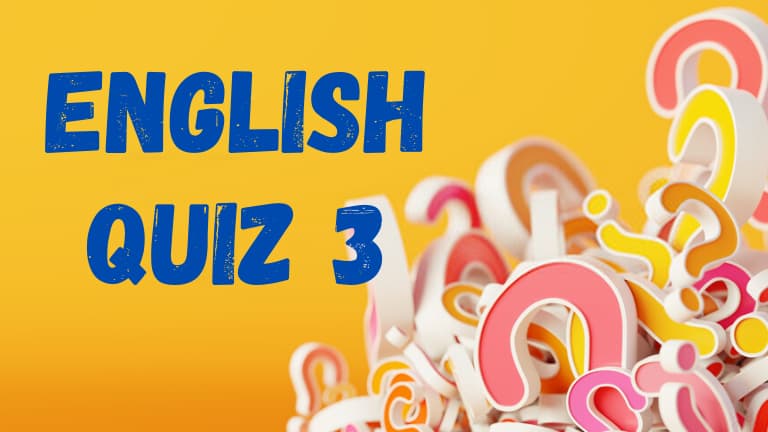 English quiz grammar 3