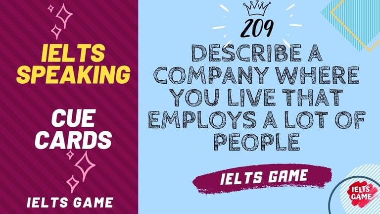 Describe a company where you live that employs a lot of people